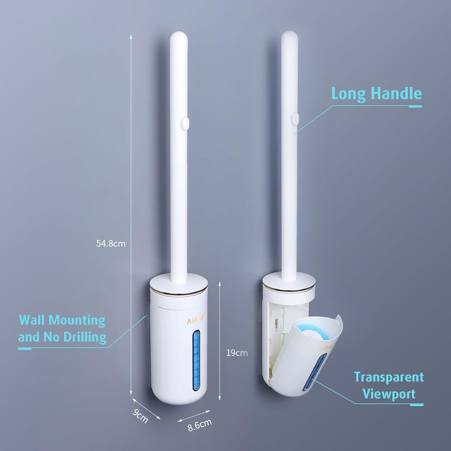 Air U Disposable Toilet Brush Set